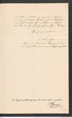 Nachlass Franz Steindachner, Brief von der Kais. Akademie der Wissenschaften, Sekretär der mathem.- naturwiss. Classe an Franz Steindachner (10.07.1891), Inv.Nr. 4.05, Seite 3